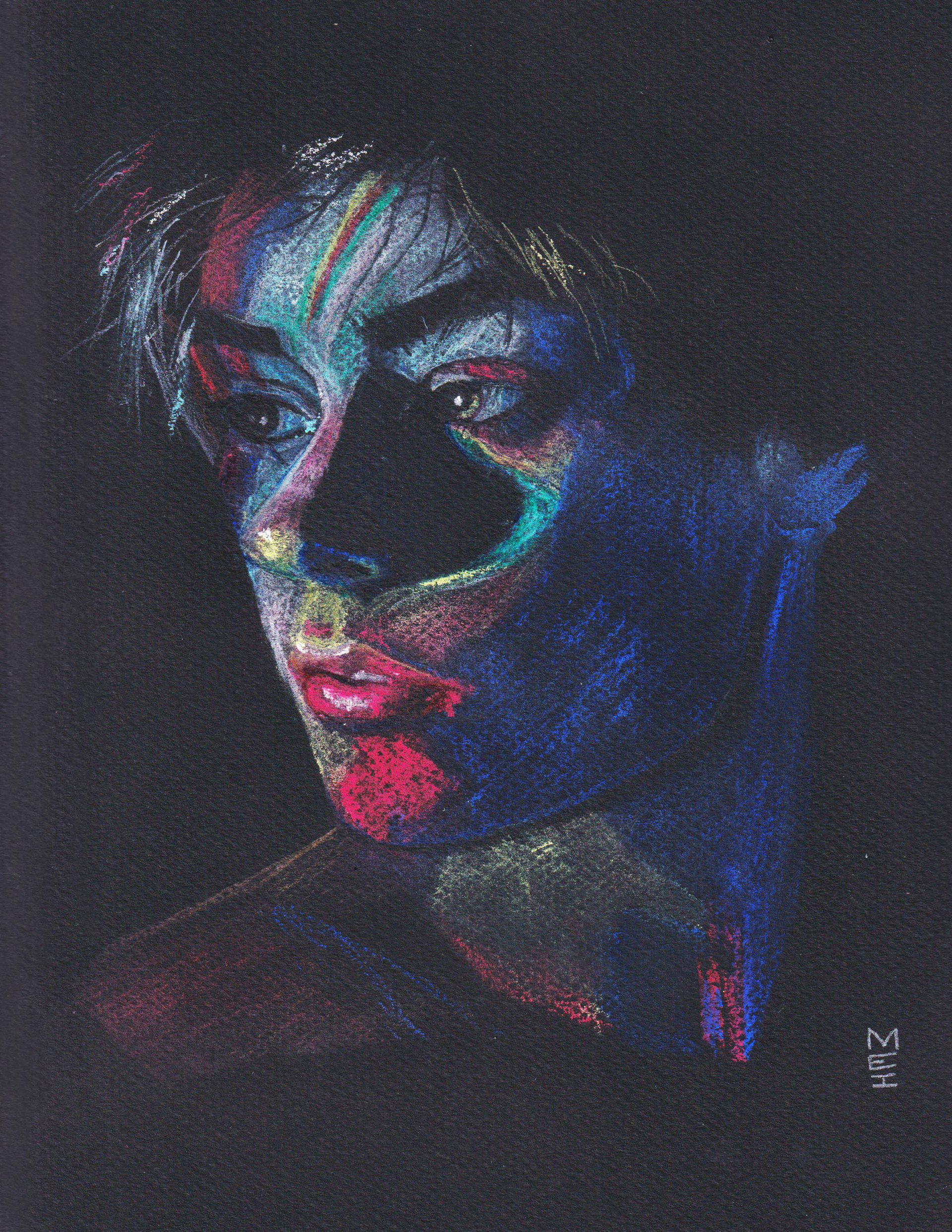 Faces with pencils — image 1